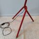 Scoubidou tripod floor lamp, Lunel style diabolo lampshade, 1950s