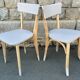 set of modernised vintage chairs – The Scandinavian elegance of the 1950s