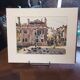 Aquarelle place aux pigeons