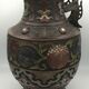 Asian cloisonné bronze vase with floral decoration, 19th century
