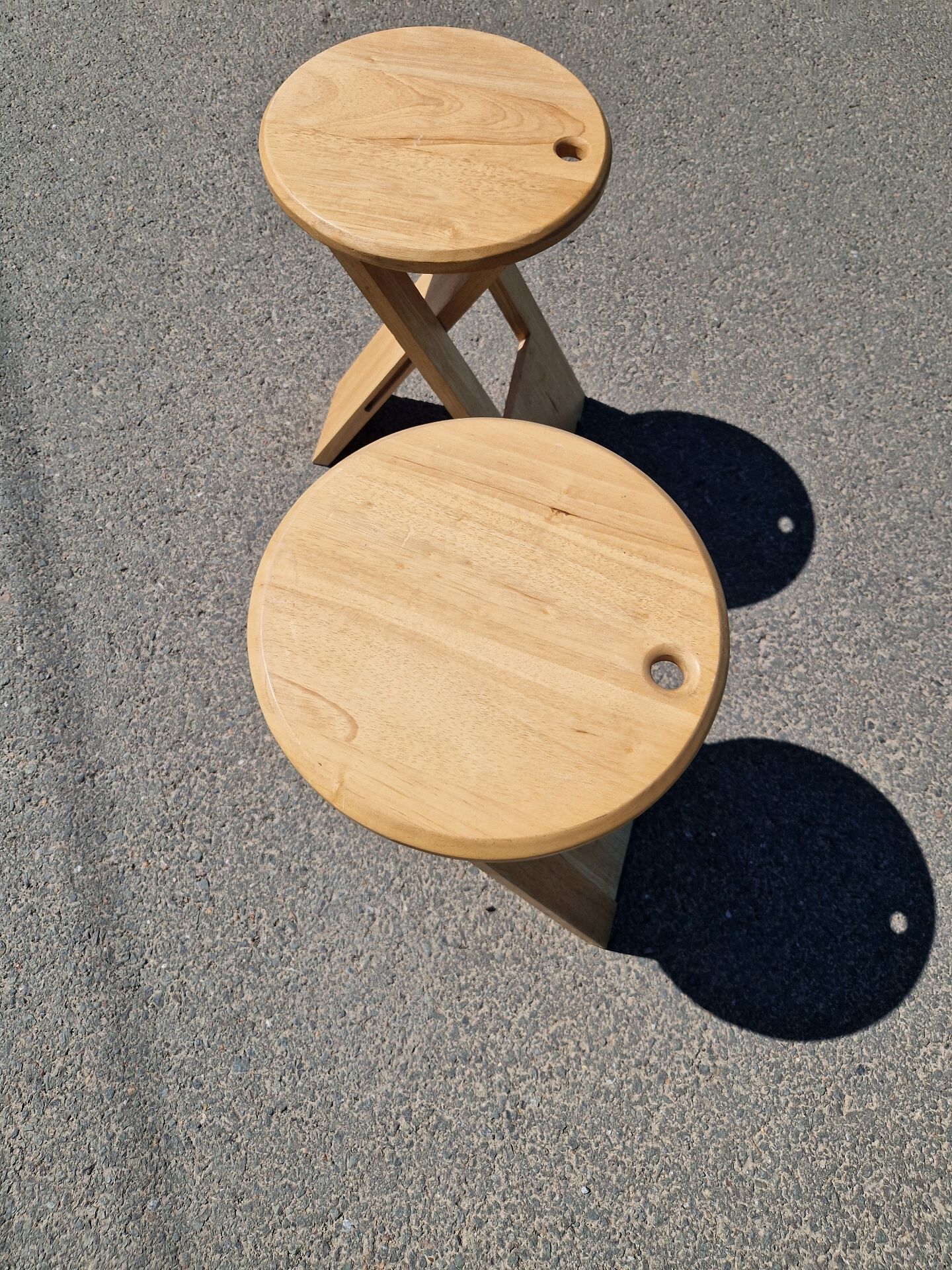 Lot de 2 Tabourets pliants style Suzy Adrian Reed