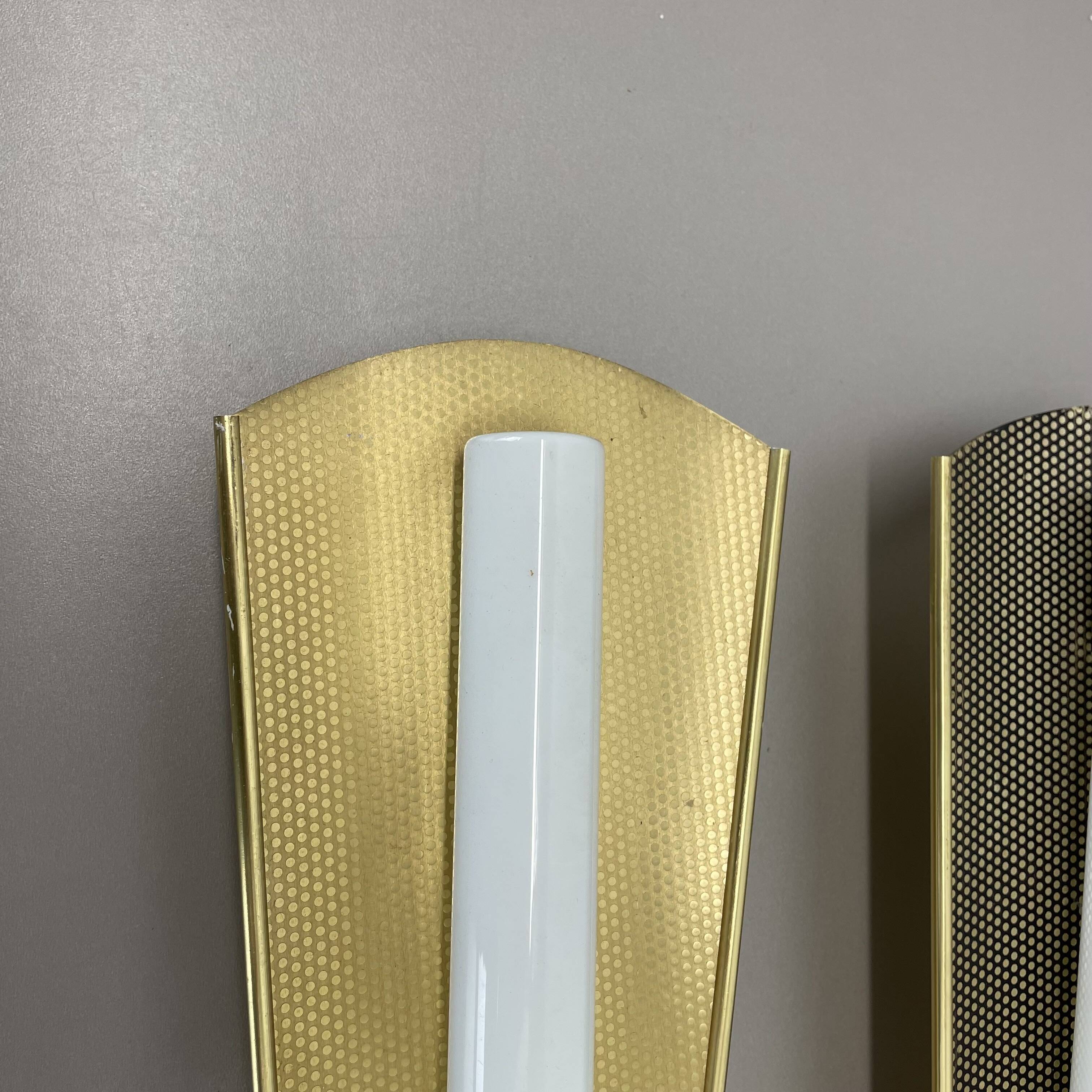 Set of 2 large 37 cm honeycomb theatre wall light elements, Germany, 1950