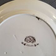 Victorian plate set by Brownfield & Sons model "Texas" England 1880