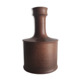 Brown enamelled earth vase Nanni Valentini (1932-1985) for Franco Bucci (1933-2002)