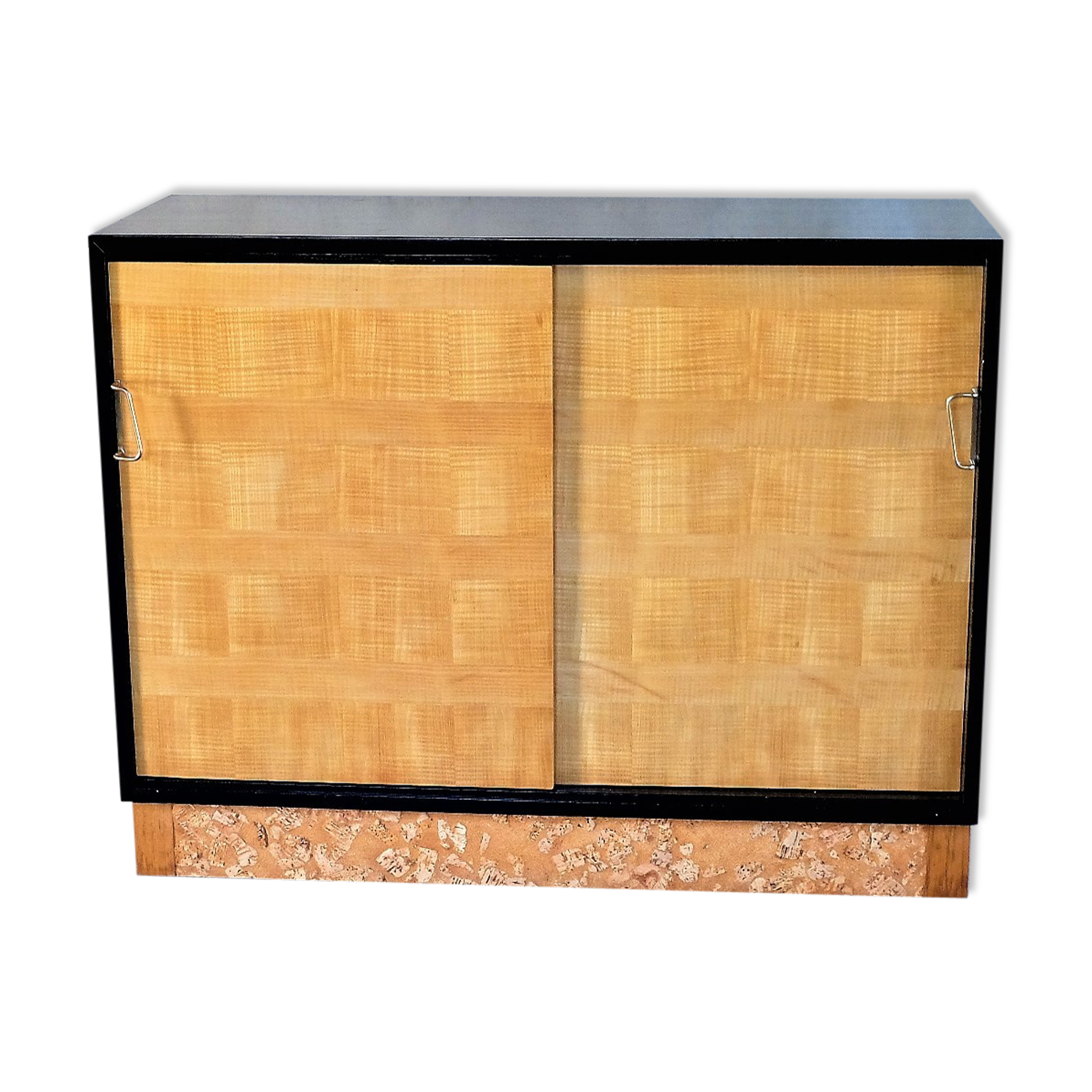 Buffet 1950 signed, lacquered black and sycamore