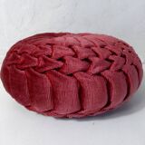 pleated velvet cushion