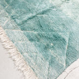 Tapis berbère marocain Beni Ouarain vert turquoise 3,05x2m