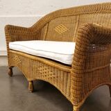 Wicker bench