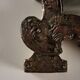 Ancient altar card with embossed tin mirror, Italy 18th-19th century