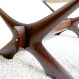 Condor coffee table by frederik schriever-abeln  with new glass tabletop