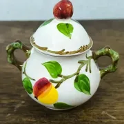 Vintage sugar bowl Villeroy & Boch "Ma Pomme" - Hand-painted - (V9)