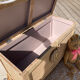 Very nice vintage heart toy chest in L. Ashley removable style.