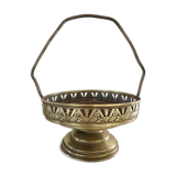 Art Deco brass basket