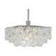 Small sparkling pendant light, chrome and crystal glass by Kinkeldey, Germany, 1970.