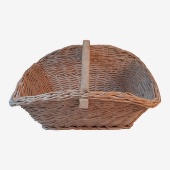 Xxl bleached wicker basket