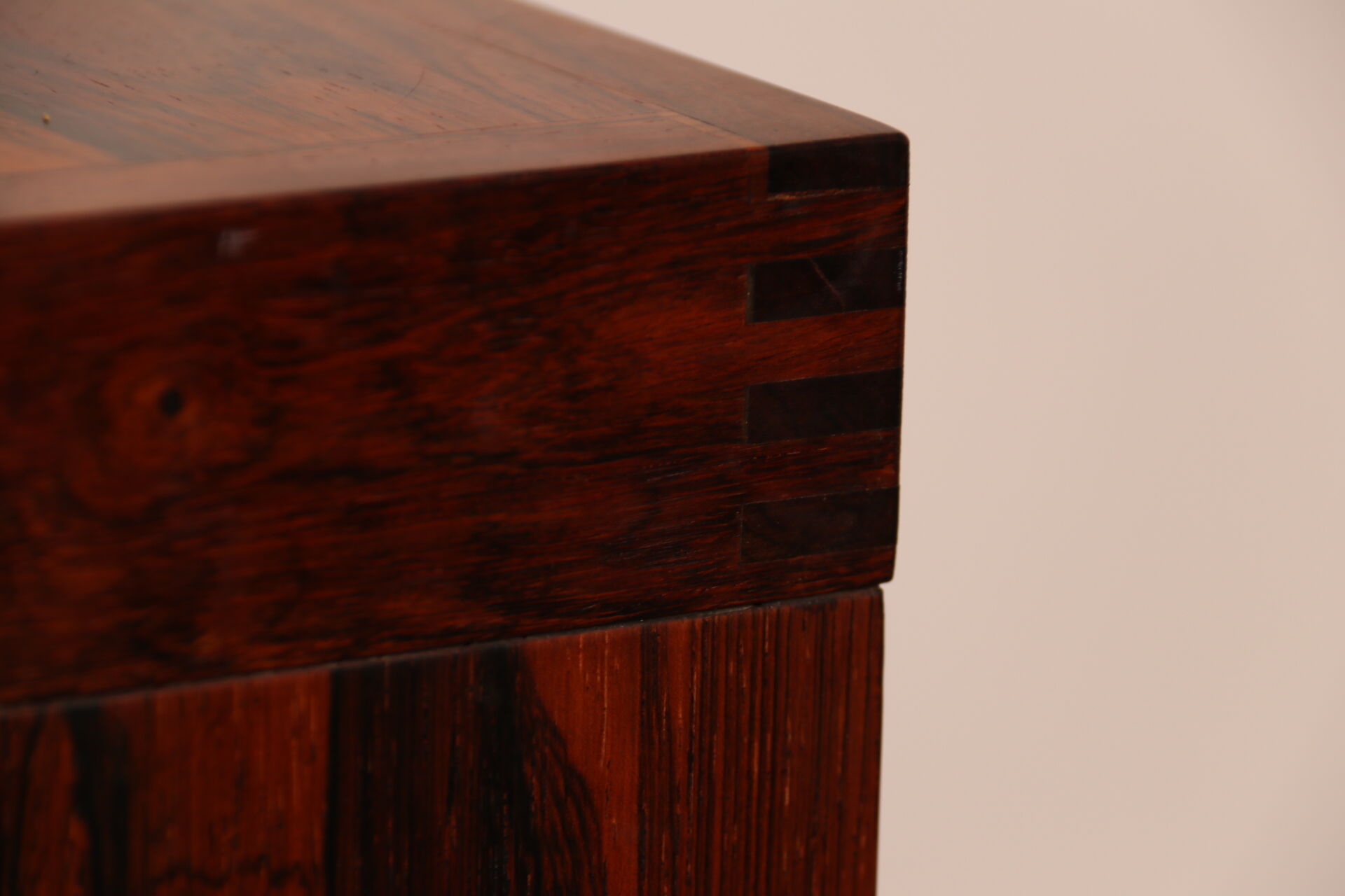 Cube bar in rio-rosewood  designed by Rolf Hesland  for Bruksbo Tegnekontor - Norway - 1960's