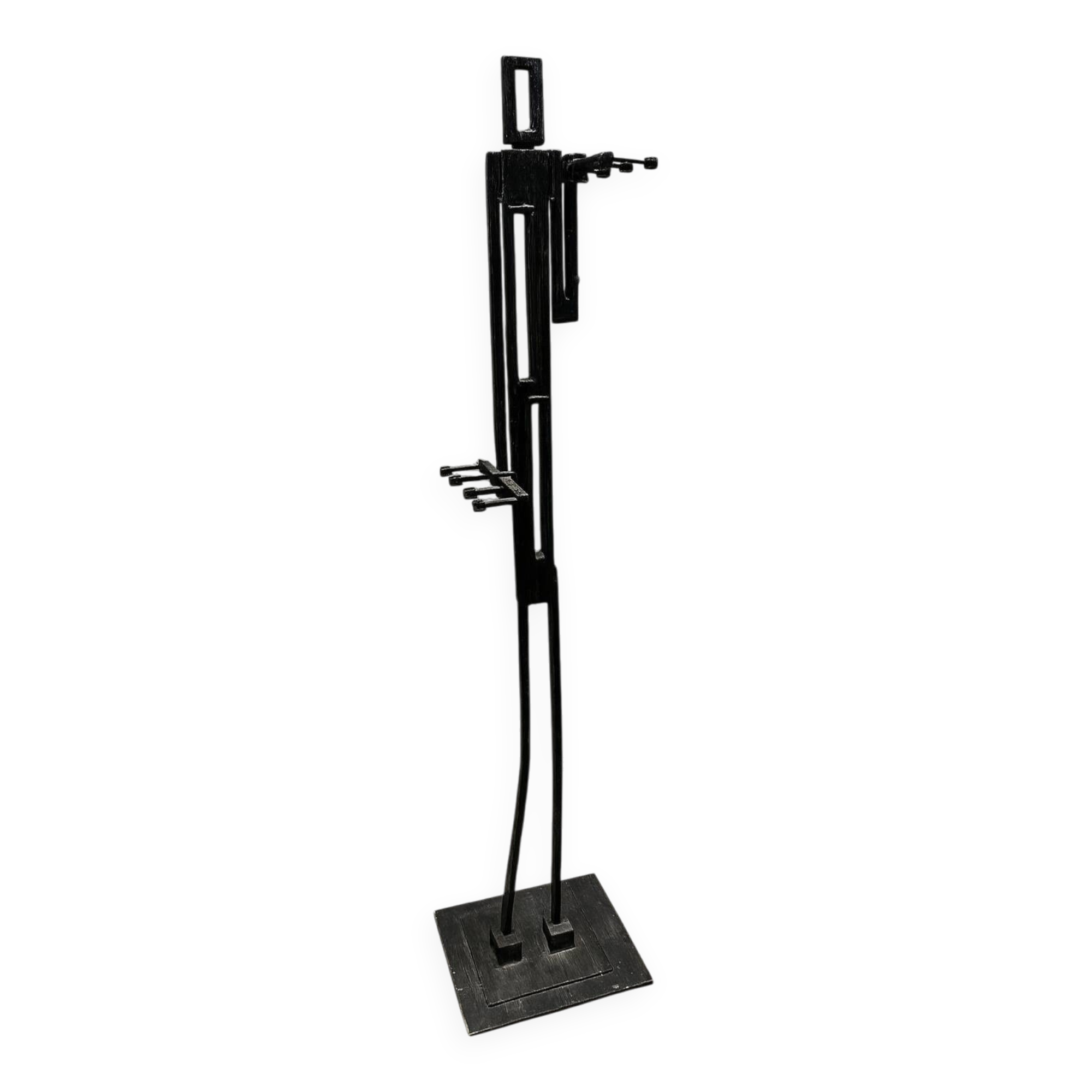 Designer iron coat rack – Unique sculptural piece