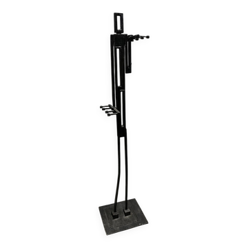 Designer iron coat rack – Unique sculptural piece