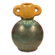 Accolay ear vase Ceramic Turquoise Blue & yellow 17 cm