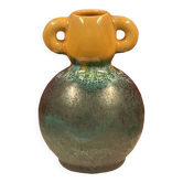 Accolay ear vase Ceramic Turquoise Blue & yellow 17 cm