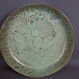 Celadon green porcelain cut Ateliers de Sèvres J. Mazeaud J. Faverot 26 cm sb