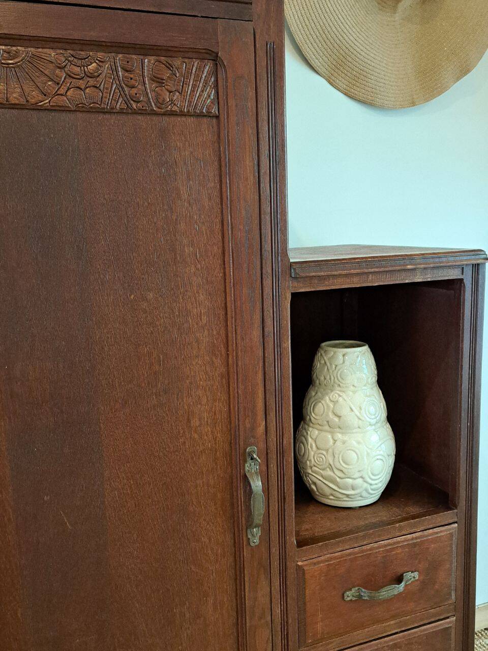 Asymmetrical Art Deco wardrobe