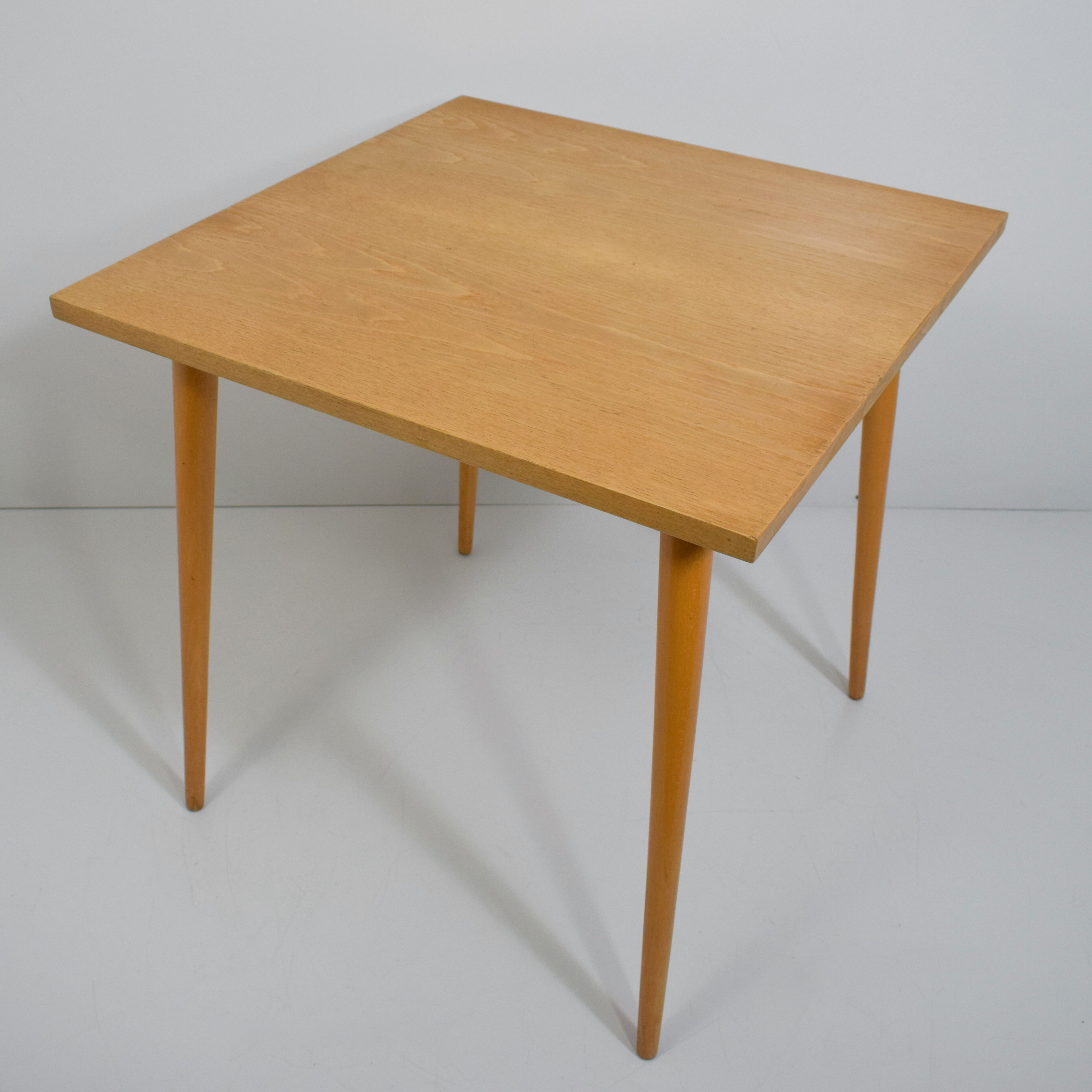Square wooden table by Otto Bretschneider K.G.,1950