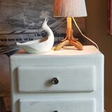 Empty pockets bird soap holder white ceramic Art-deco
