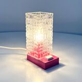 Small pink plastic lamp, 1980