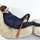 Chauffeuse et son repose-pied Marsala Ligne Roset beige clair