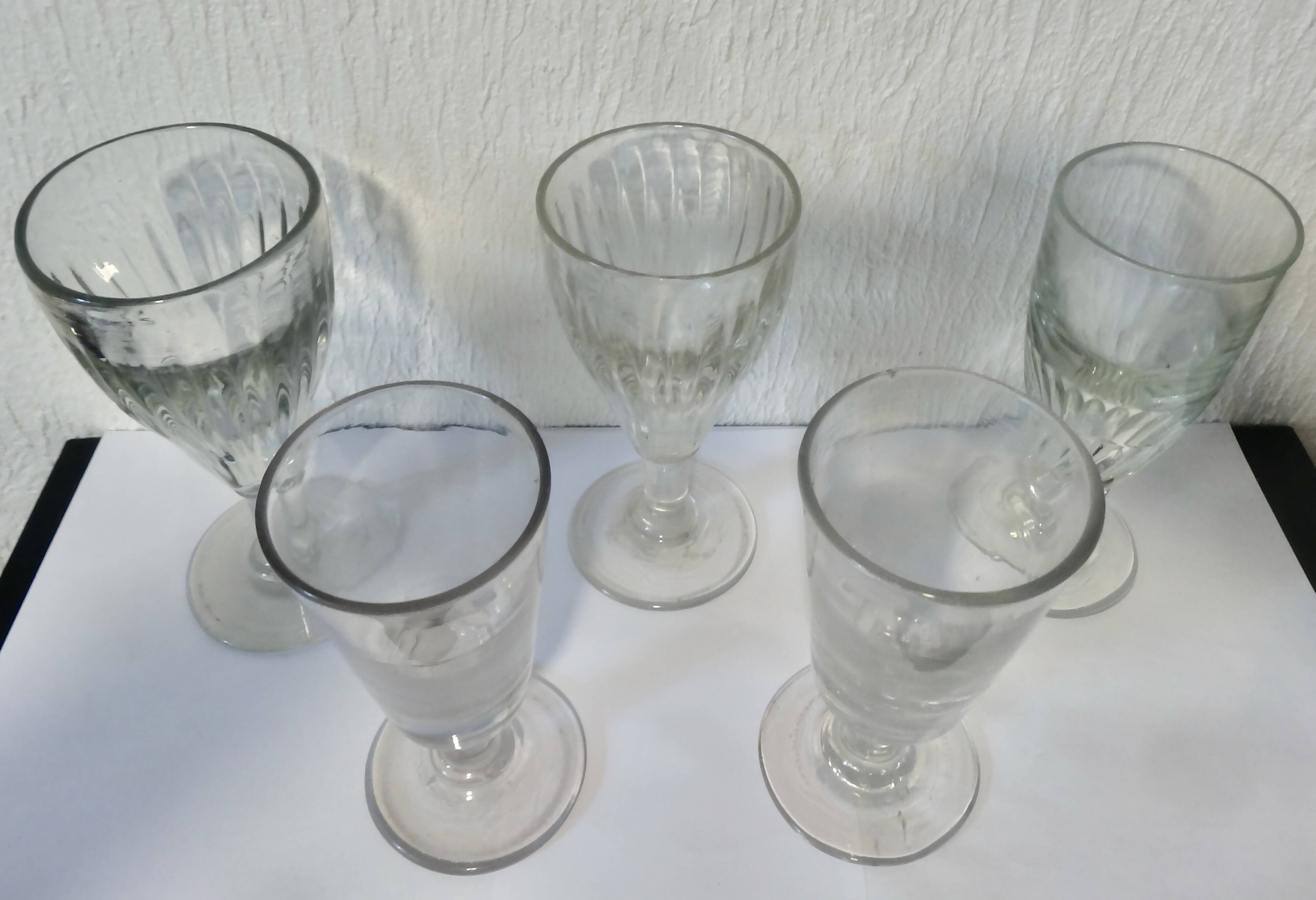 lot of absinthe glasses