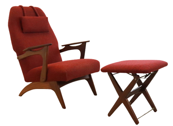 Fauteuil avec repose-pieds 'Vorchten'