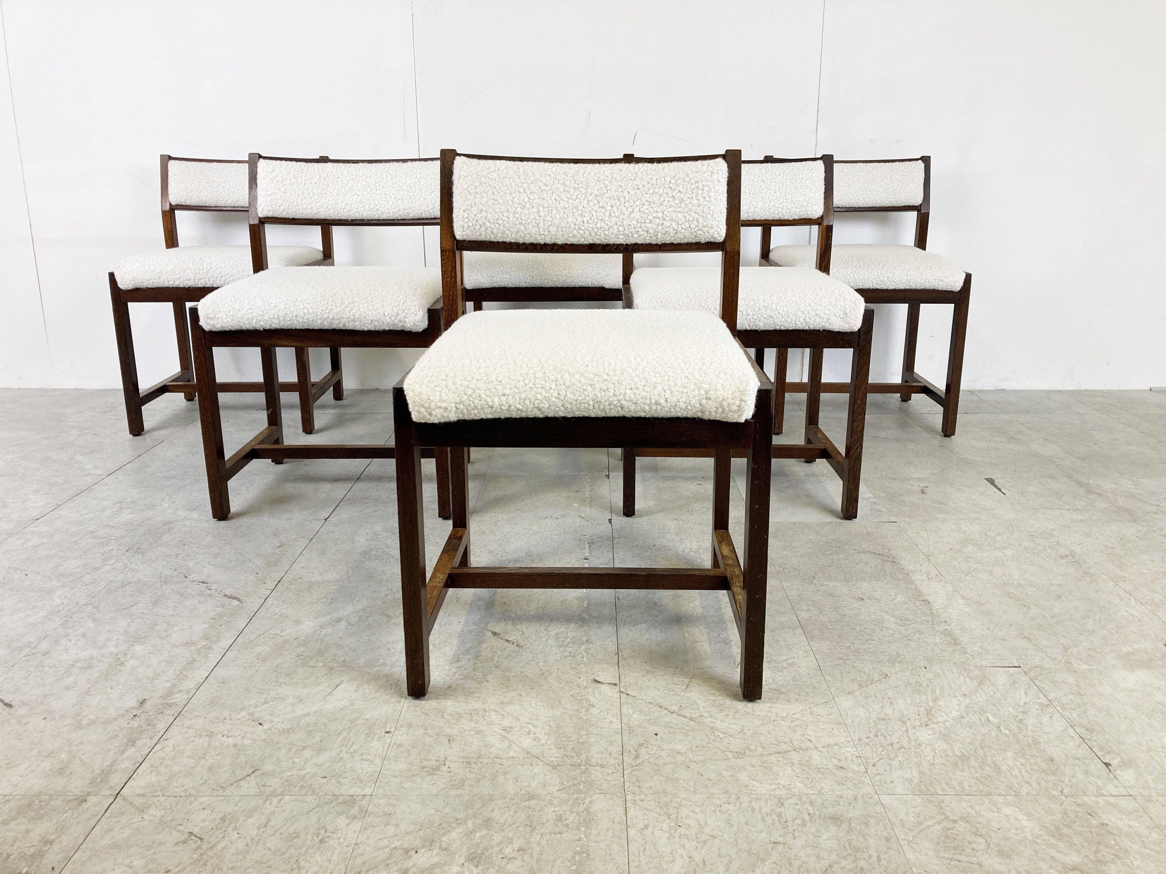 Wenge wooden dining chairs by Spectrum, 1970s