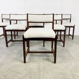 Wenge wooden dining chairs by Spectrum, 1970s