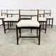 Wenge wooden dining chairs by Spectrum, 1970s