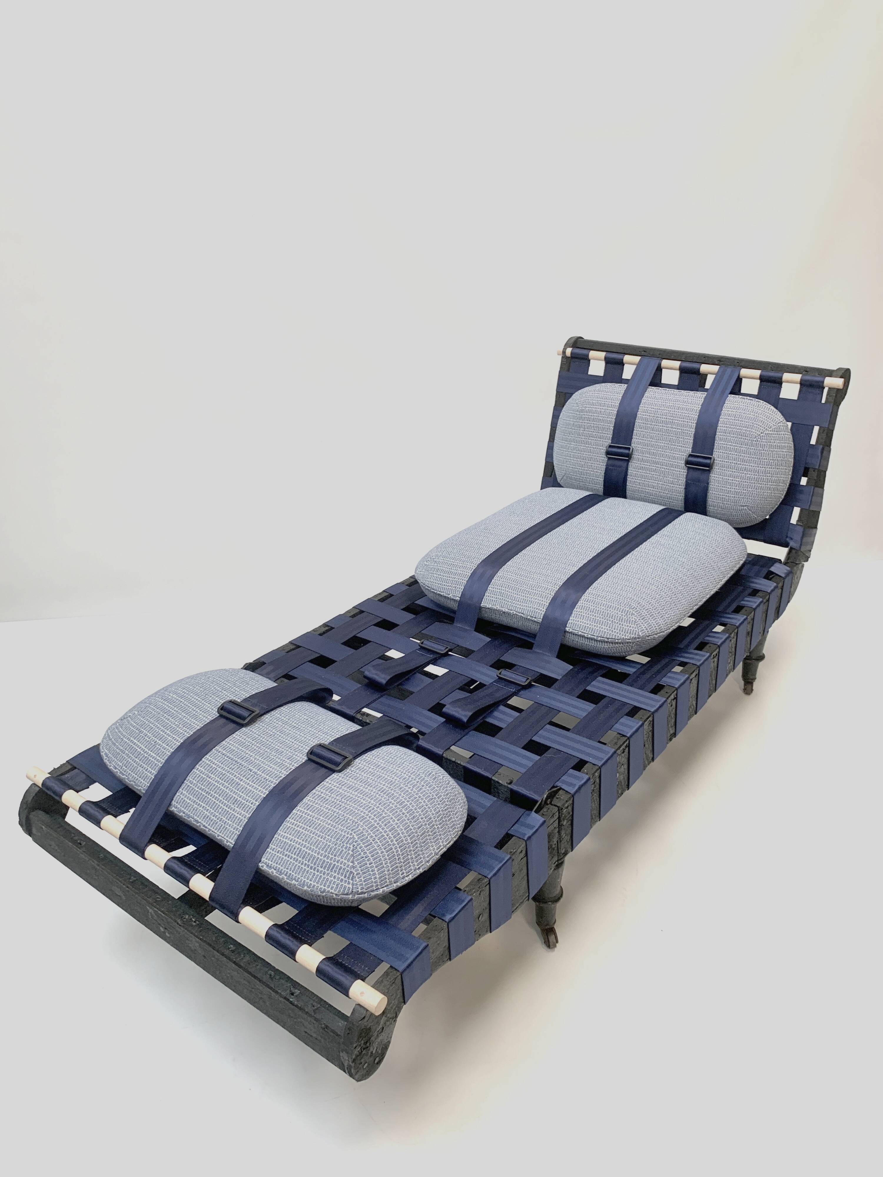 Antique Chaise Longue, c. 1870 — Restoration with Visible Craftsmanship