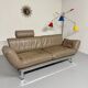 De Sede ds 140 grey 2/3 seater sofa, vintage leather, 80s design