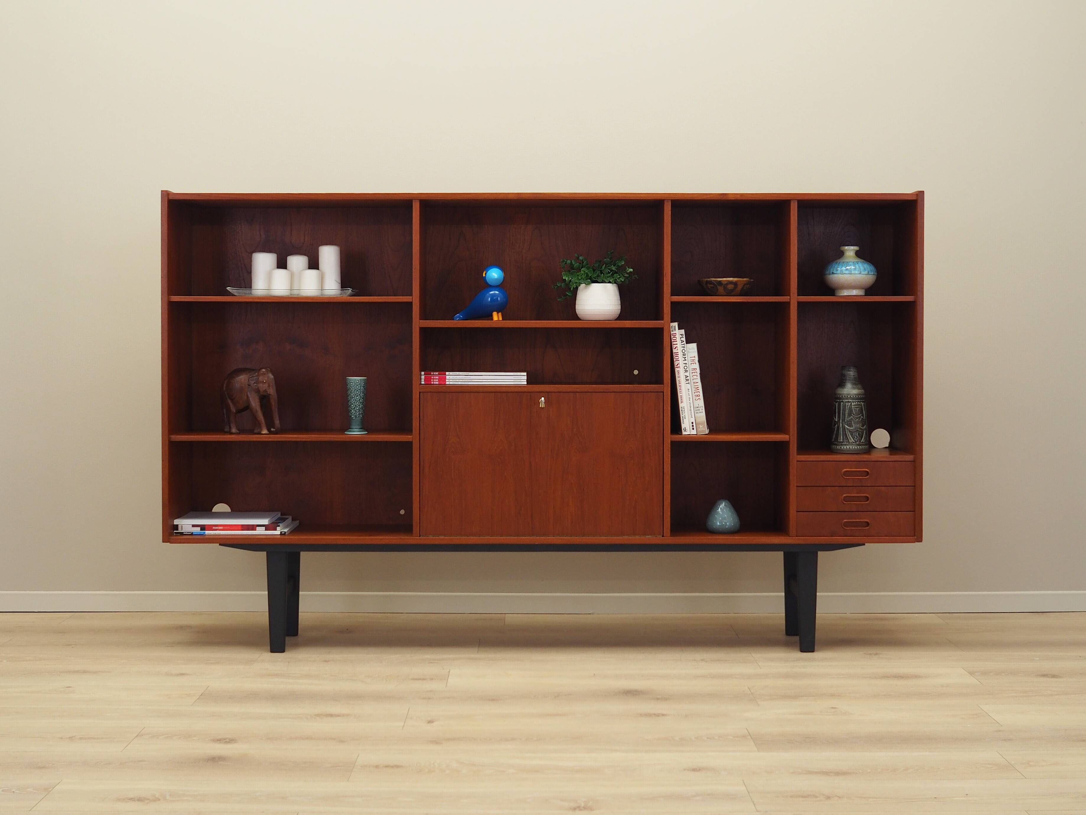 Teak bookcase, Danish design, 1970s, production: Denmark