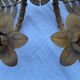 Pair of metal wall lights from the 60s/70s