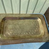 Rectangular gilded copper top
