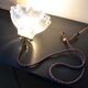 Prismatic glass Holophane pendant light circa 1950