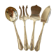 Set of 4 cutlery with silver metal cutlery SAINT MEDARD.