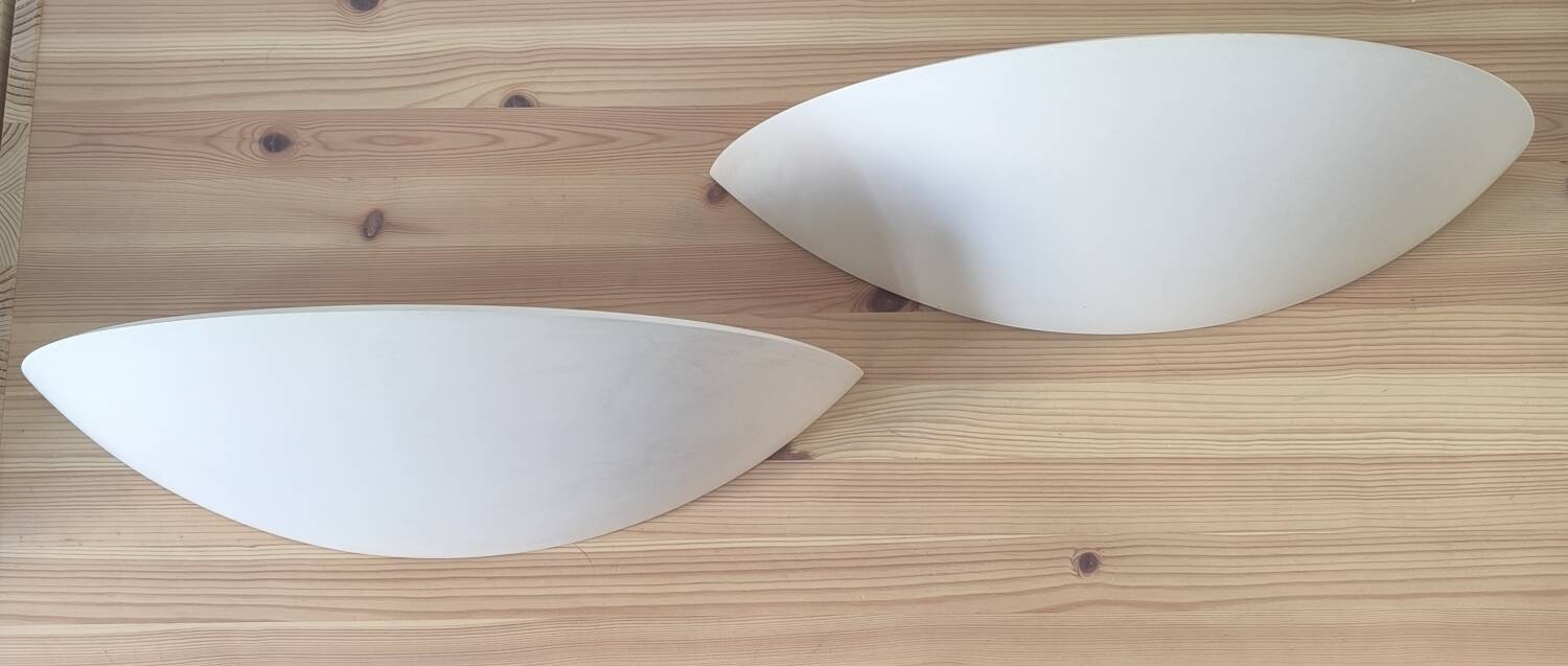 Pair of mineral wall lights from the SEDAP France workshop