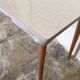 Vintage table 1960's wood and formica with extensions and wooden legs