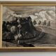 Watercolor on paper André-Charles Nauleau landscape with path 20th century