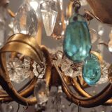 Crystal ceiling lamp. Spain, 1960s.