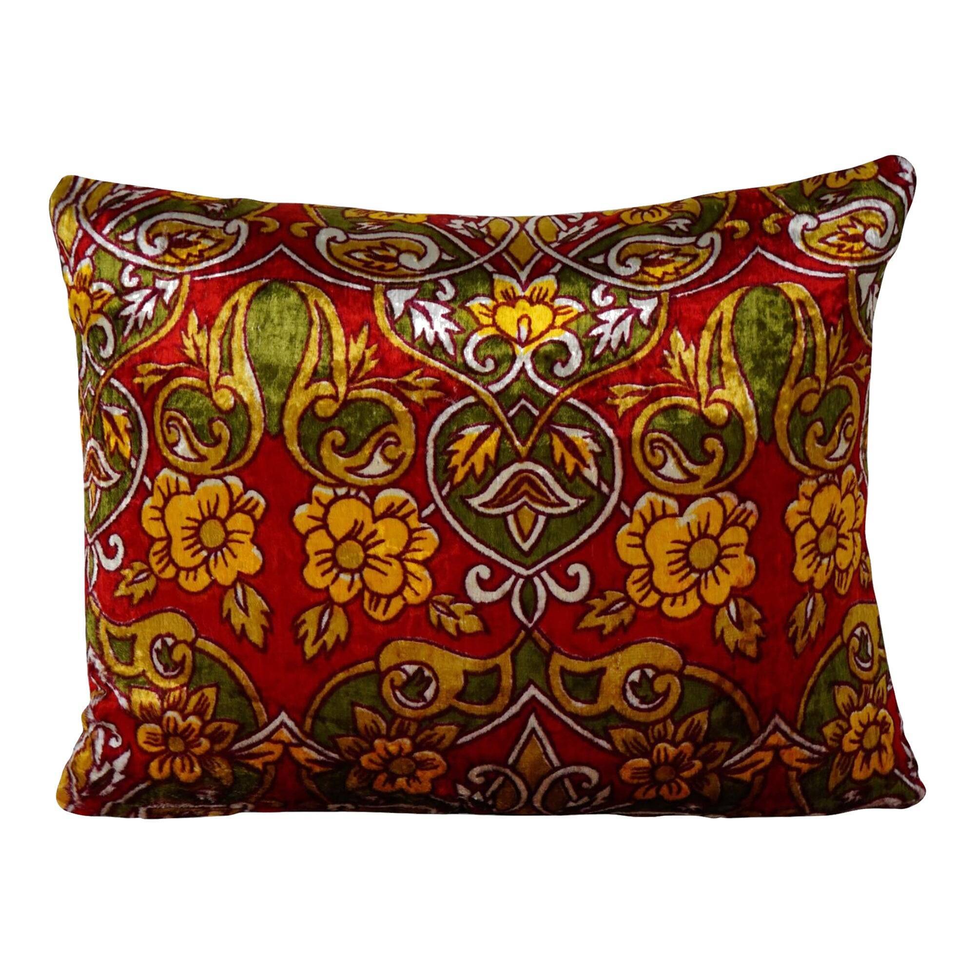 Vintage velvet cushion cover 48x56 cm