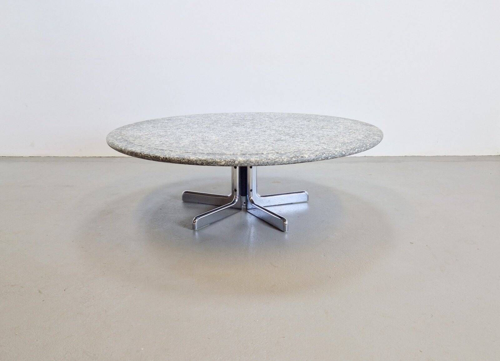 Round Granite Coffee Table by Ammannati & Vitelli for Bruno Brunati, Italy, 1970s