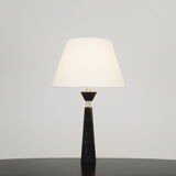 Lampe postmoderne en marbre et laiton circa 1980
