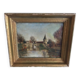 Old landscape painting